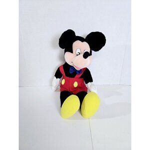 Vintage Mickey Mouse Plush Applause Walt Disney Red Pants Doll With Bow …
